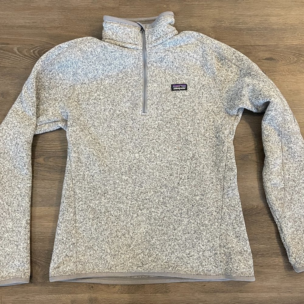 PATAGONIA Half Zip Fleece - Heather Grey: Women's XS